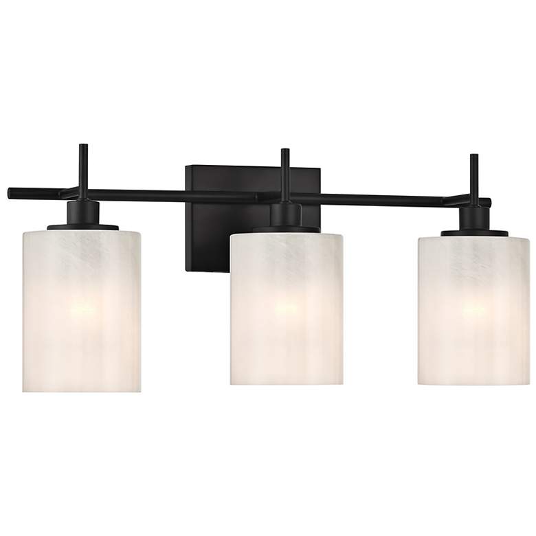 Image 4 3-Light Bathroom Vanity Light in Matte Black more views