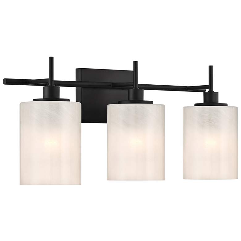Image 5 3-Light Bathroom Vanity Light in Matte Black more views