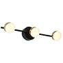 1_3-Light Black and Brass Integrated LED Vanity Light