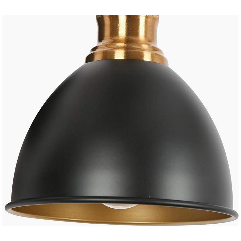 Image 4 3-Light Black Bathroom Vanity Light more views