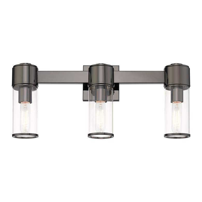 Image 5 3 Light Black Chrome Vanity Sconce more views