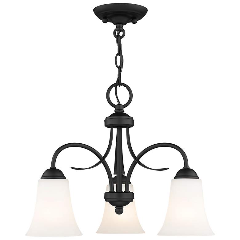 Image 2 3 Light Black Convertible Dinette Chandelier/Ceiling Mount