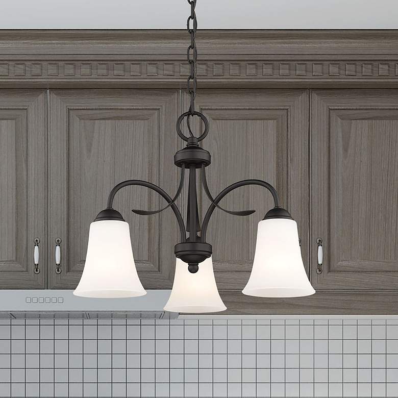 Image 1 3 Light Black Convertible Dinette Chandelier/Ceiling Mount