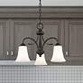 1_3 Light Black Convertible Dinette Chandelier/Ceiling Mount