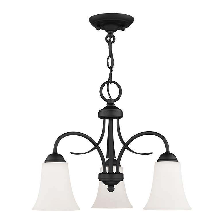 Image 3 3 Light Black Convertible Dinette Chandelier/Ceiling Mount more views