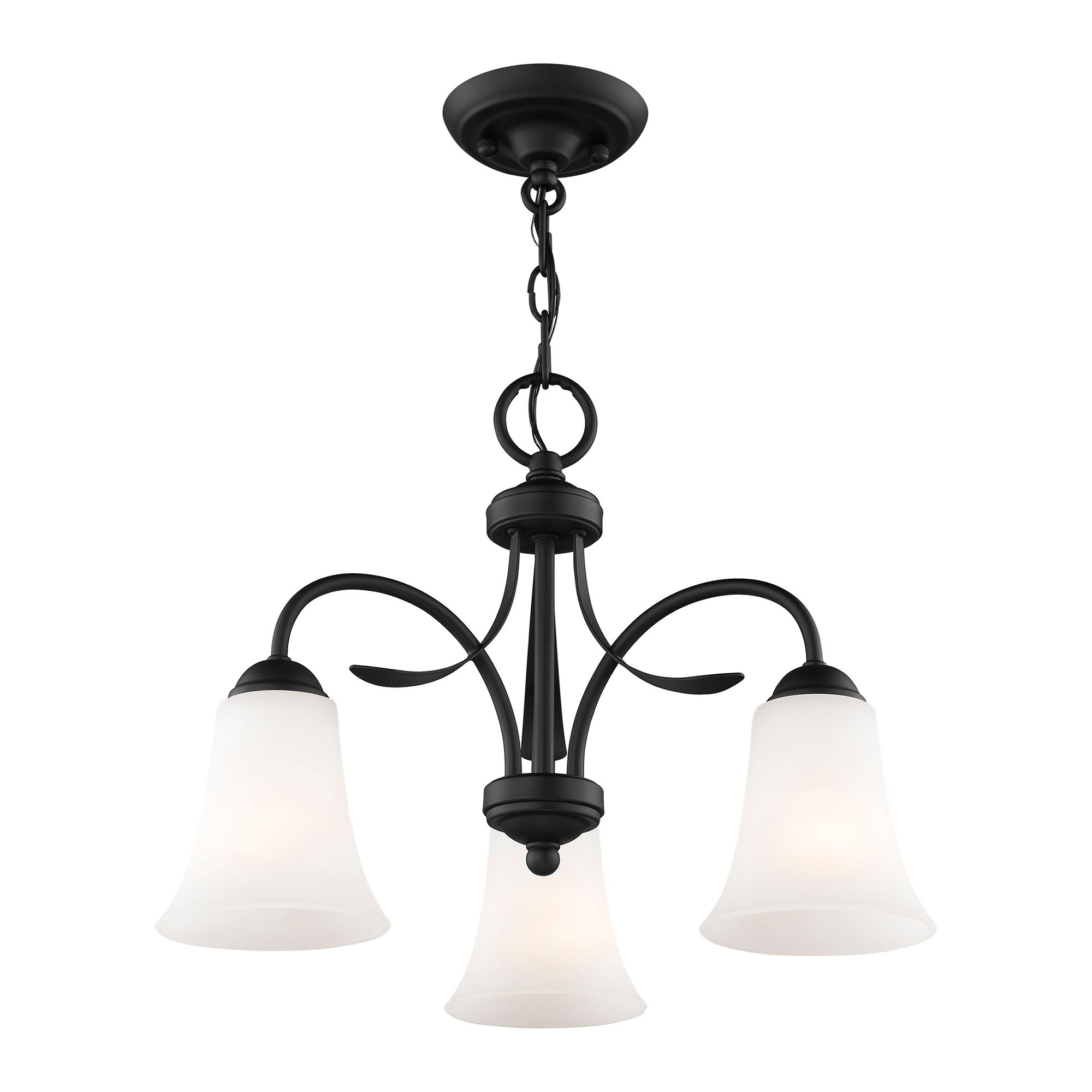 Image 5 3 Light Black Convertible Dinette Chandelier/Ceiling Mount more views