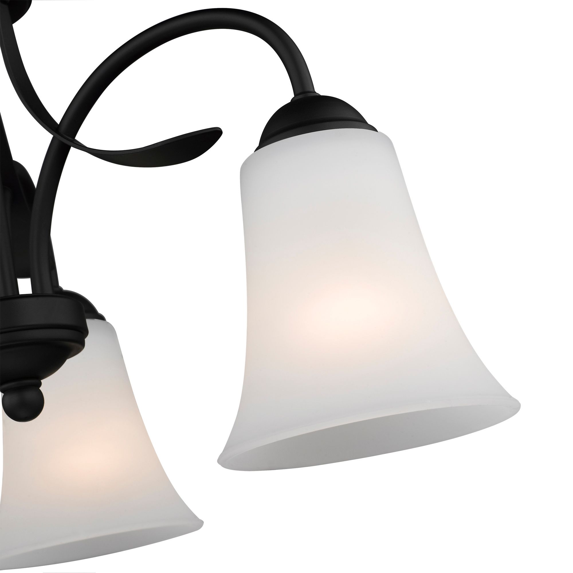 Image 6 3 Light Black Convertible Dinette Chandelier/Ceiling Mount more views