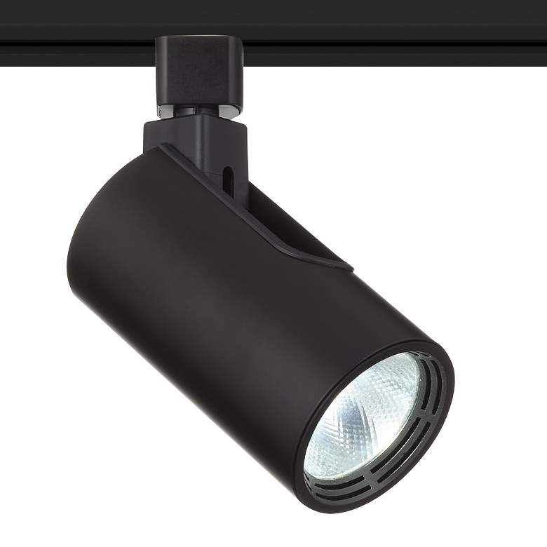 Image 2 3-Light Black Cylinder 20W LED Floating Canopy Track Kit more views