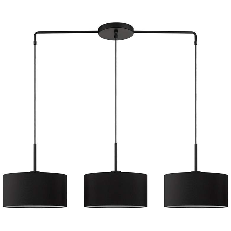 Image 4 3 Light Black Large Linear Chandelier more views