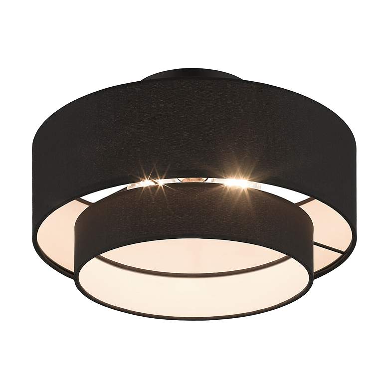 Image 6 3 Light Black Large Semi-Flush more views