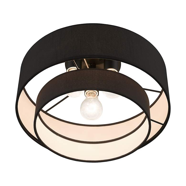 Image 7 3 Light Black Large Semi-Flush more views