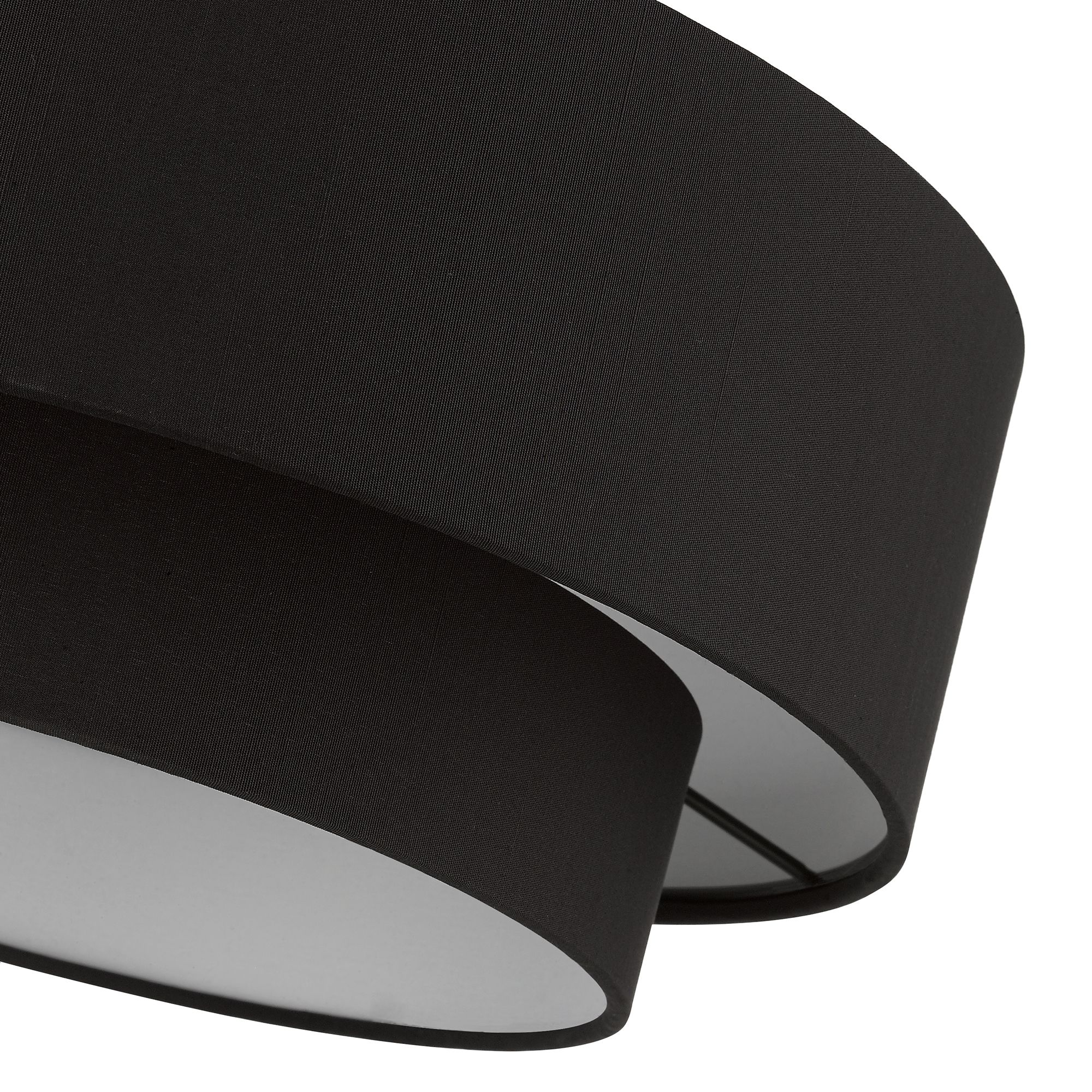 3 Light Black Large Semi-Flush in scene