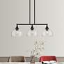 1_3 Light Black Linear Chandelier