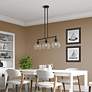 3_3 Light Black Linear Chandelier more views