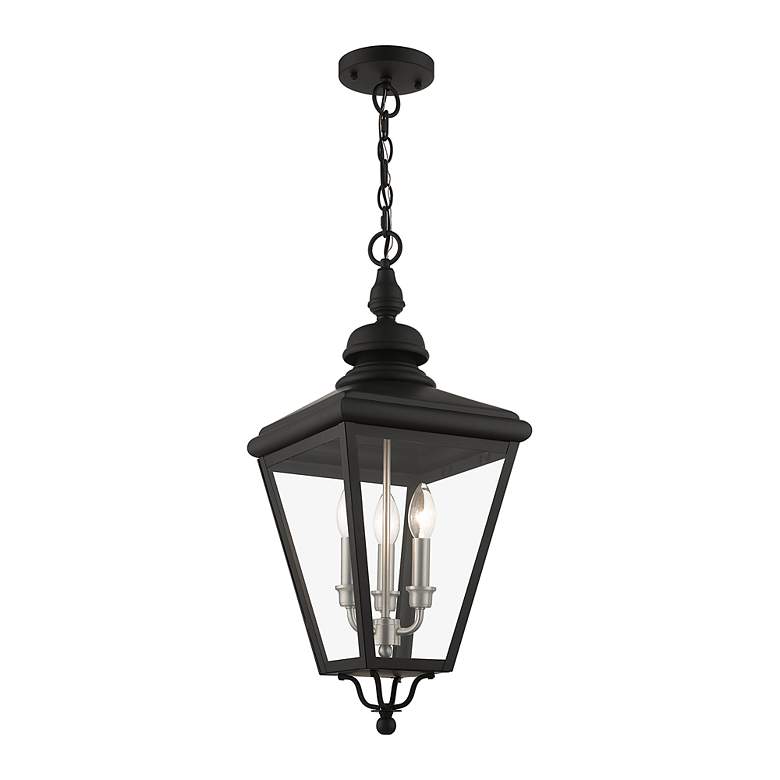Image 4 3 Light Black Outdoor Large Pendant Lantern more views