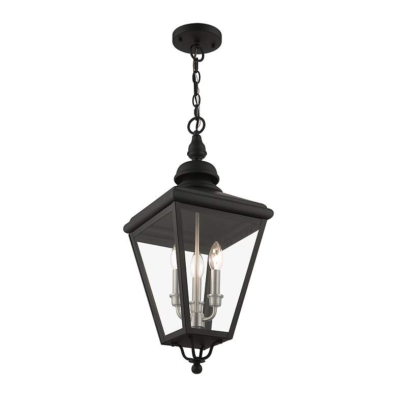 Image 5 3 Light Black Outdoor Large Pendant Lantern more views