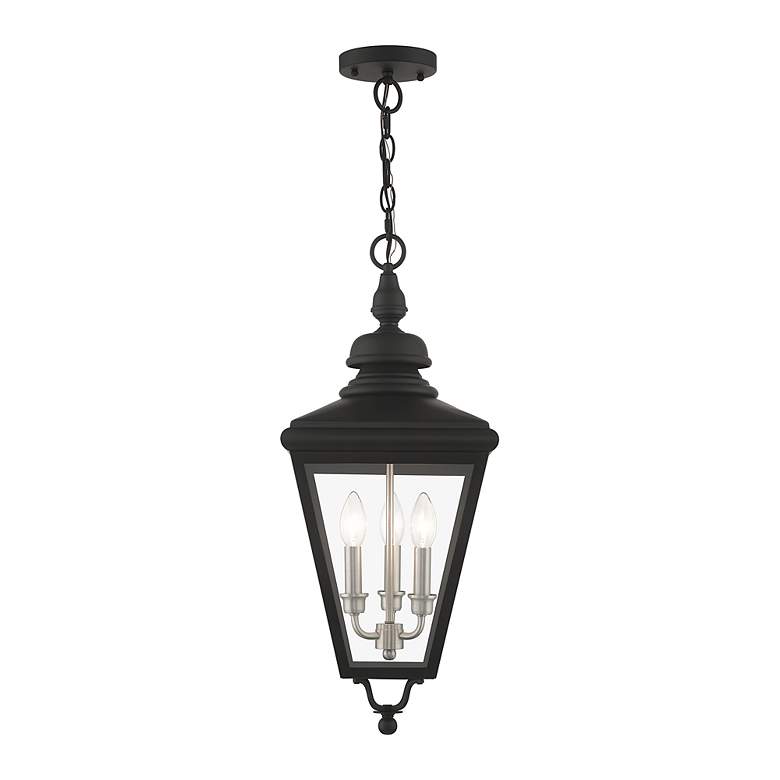 Image 6 3 Light Black Outdoor Large Pendant Lantern more views