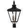 3 Light Black Outdoor Large Post Top Lantern