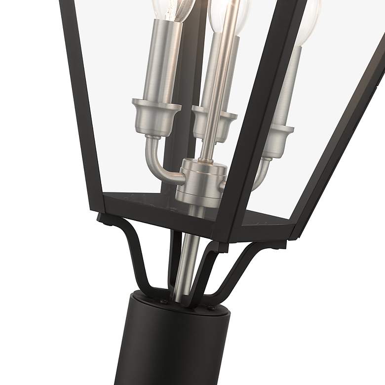 Image 7 3 Light Black Outdoor Large Post Top Lantern more views