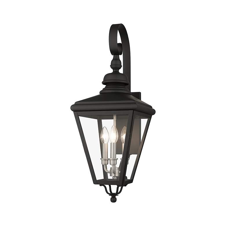 Image 4 3 Light Black Outdoor Large Wall Lantern more views