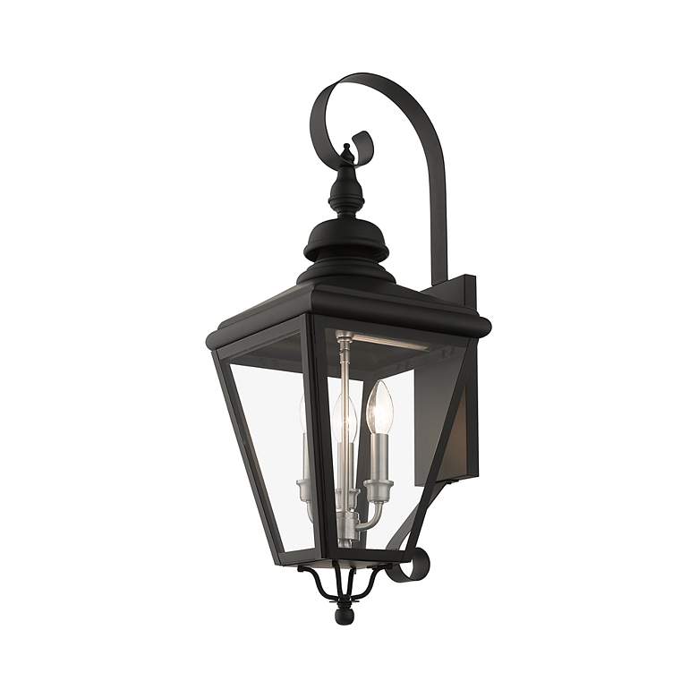 Image 5 3 Light Black Outdoor Large Wall Lantern more views