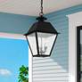 1_3 Light Black Outdoor Pendant Lantern