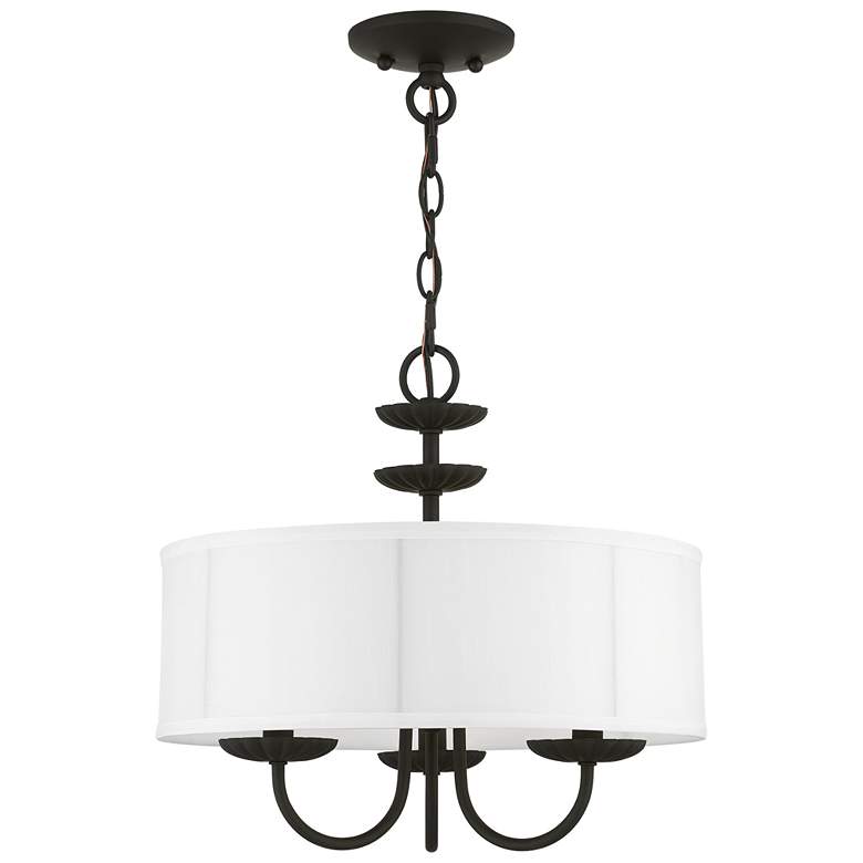 Image 1 3 Light Black Pendant Chandelier