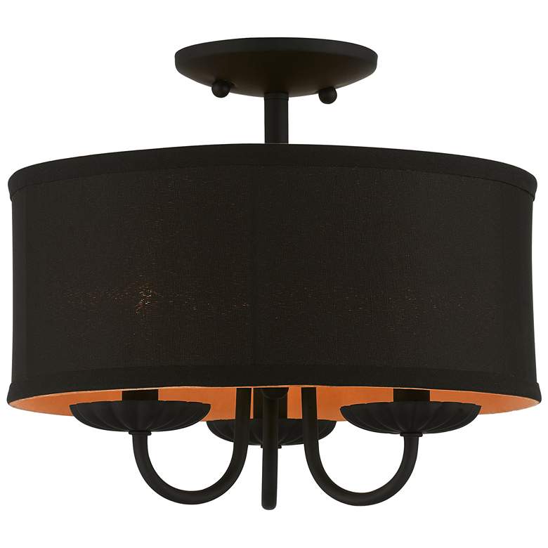 Image 1 3 Light Black Semi-Flush Mount