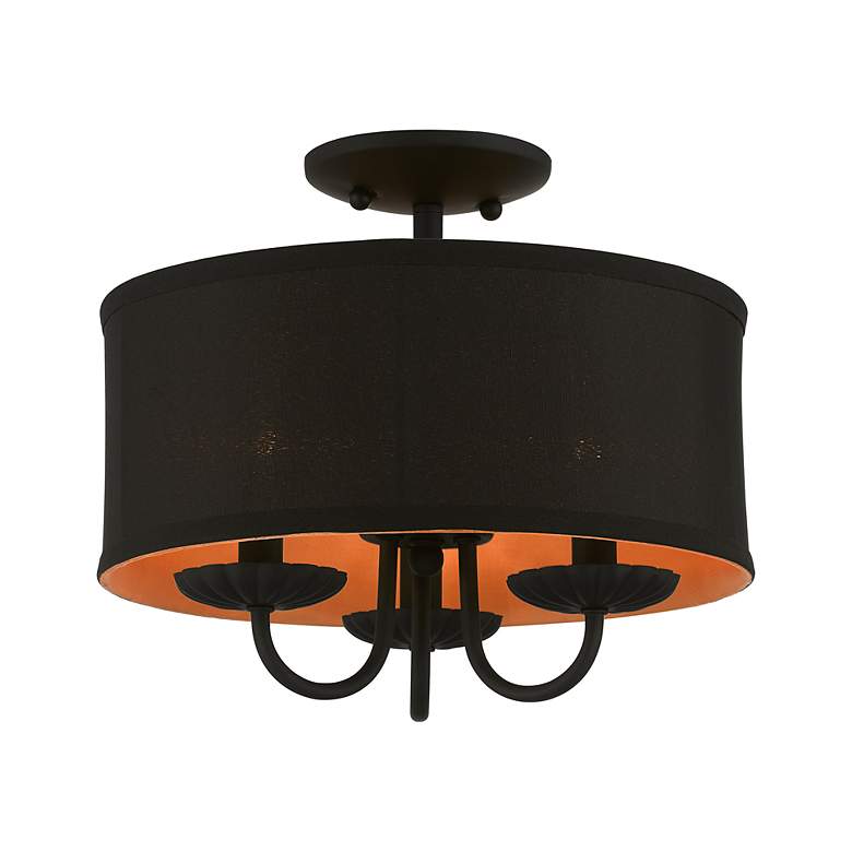 Image 5 3 Light Black Semi-Flush Mount more views