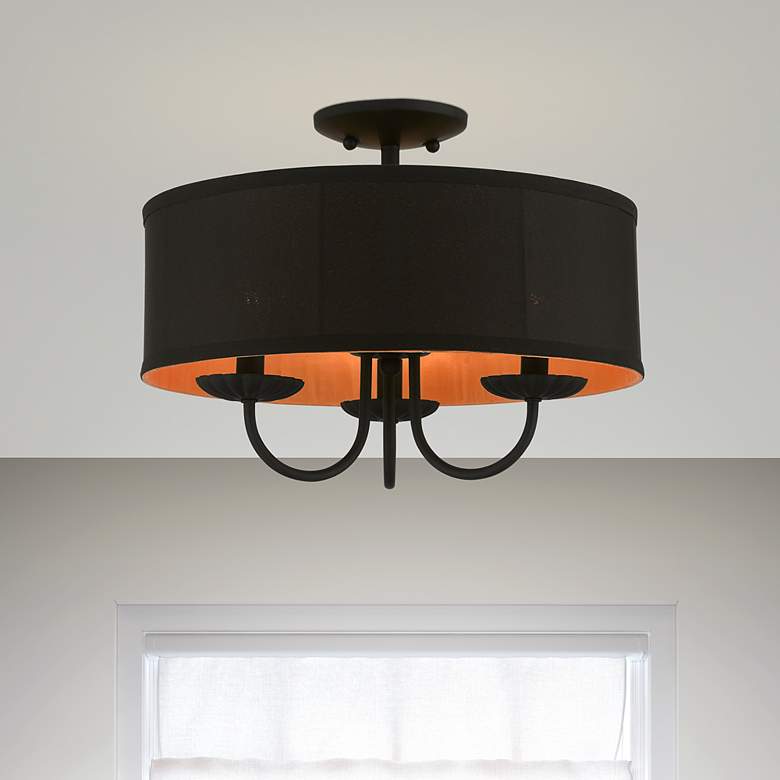 Image 2 3 Light Black Semi-Flush Mount