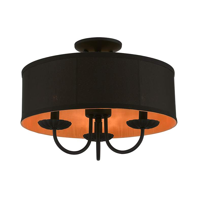 Image 4 3 Light Black Semi-Flush Mount more views