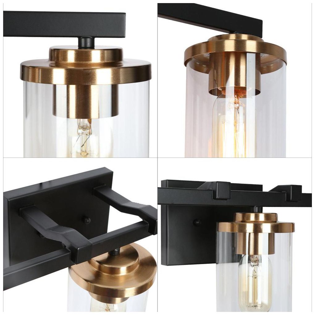 Image 3 3-Light Black Vanity Light more views