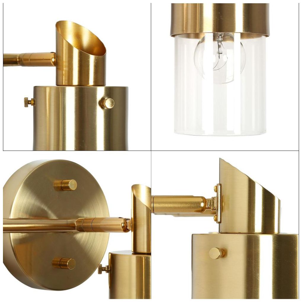 Image 3 3-Light Brass Gold Bathroom Vanity Light more views