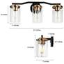 2_3-Light Brass Gold Bathroom Vanity Light more views