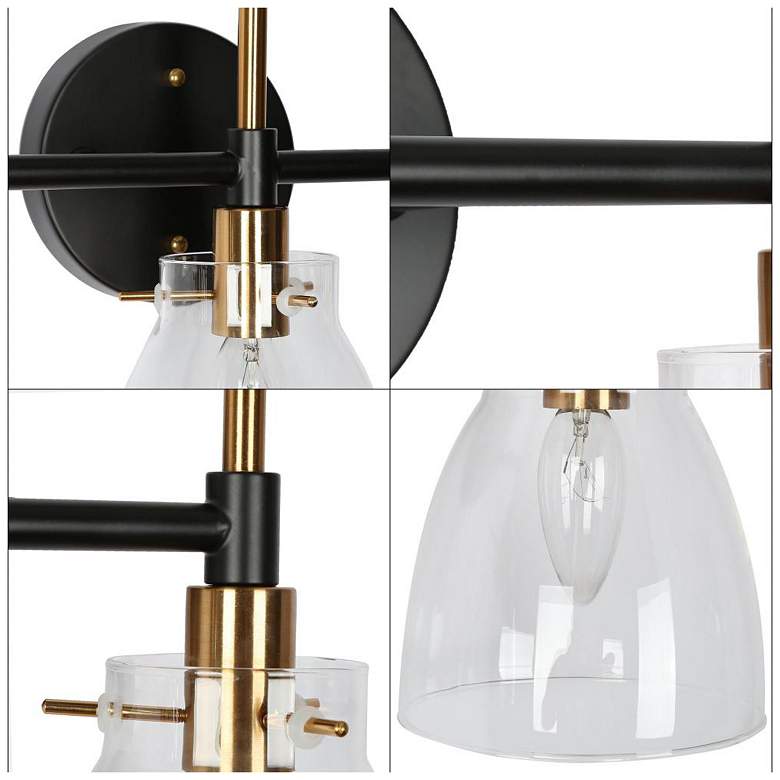 Image 3 3-Light Brass Gold Vanity Light more views