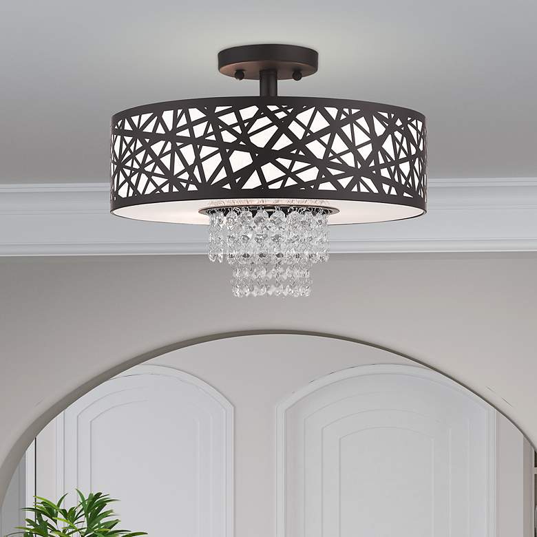 Image 7 3 Light Bronze Ceiling Mount more views