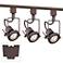 3-Light Bronze European Style Track Kit with Floating Canopy