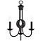 3 Light Bronze Extra Large Wall Sconce