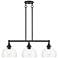 3 Light Bronze Linear Chandelier
