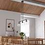 3_3 Light Bronze Linear Chandelier more views