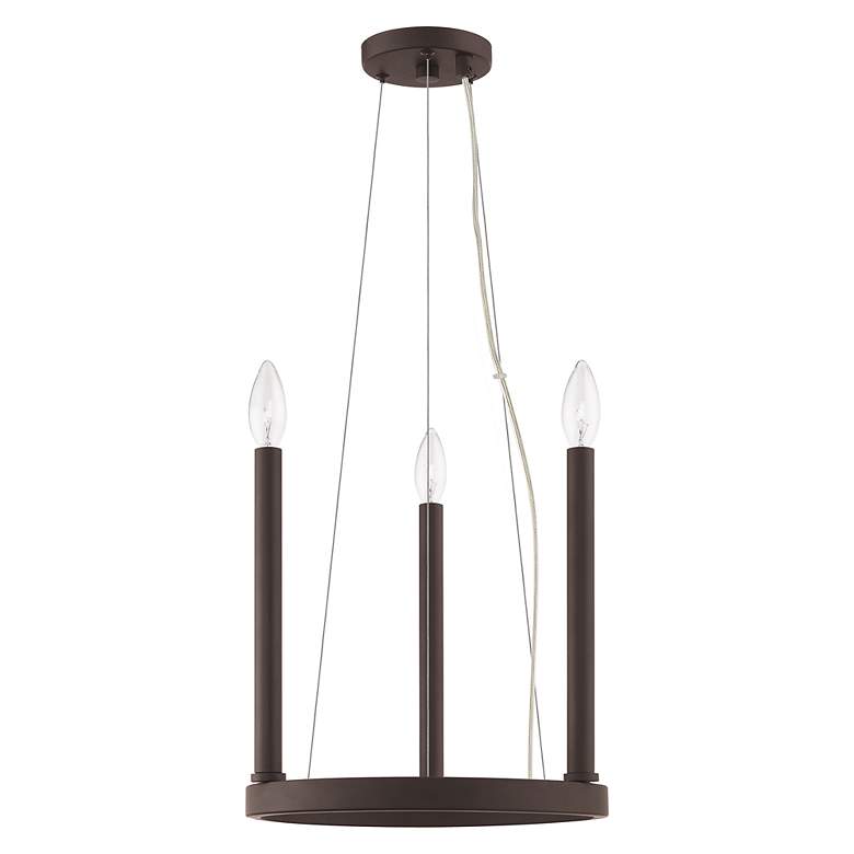Image 2 3 Light Bronze Mini Chandelier more views