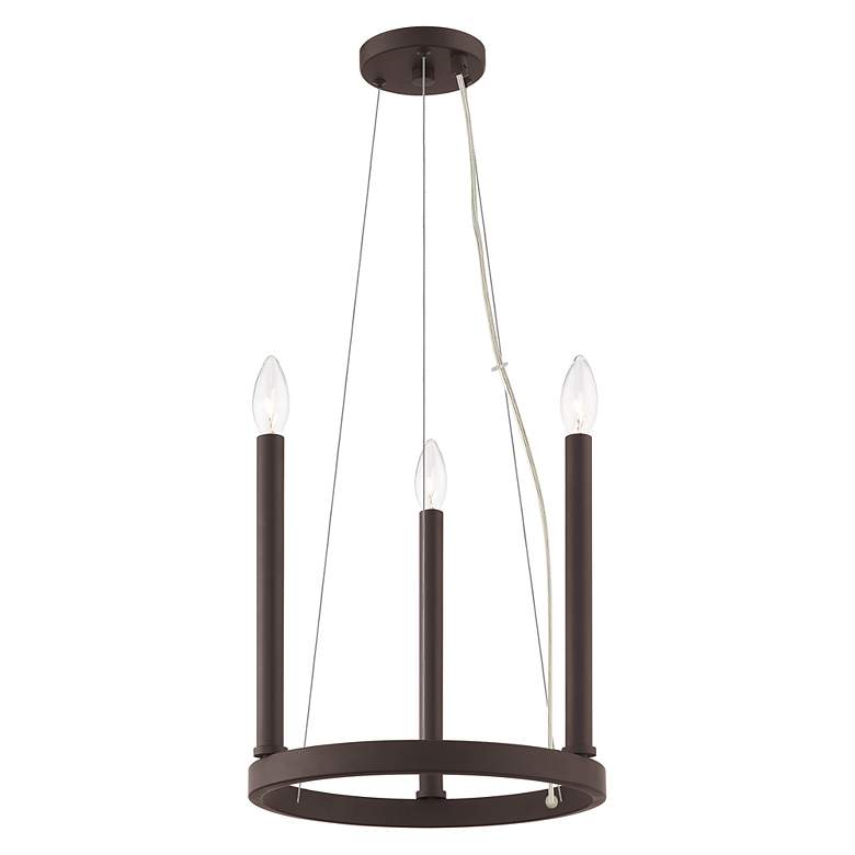 Image 3 3 Light Bronze Mini Chandelier more views
