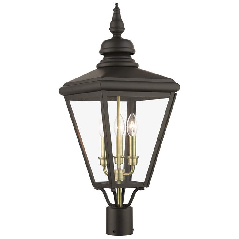 Image 2 3 Light Bronze Outdoor Large Post Top Lantern