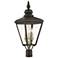 3 Light Bronze Outdoor Large Post Top Lantern