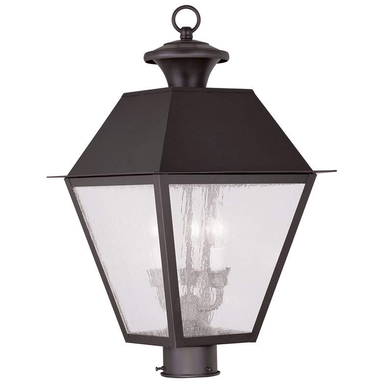 Image 1 3 Light Bronze Outdoor Post Top Lantern