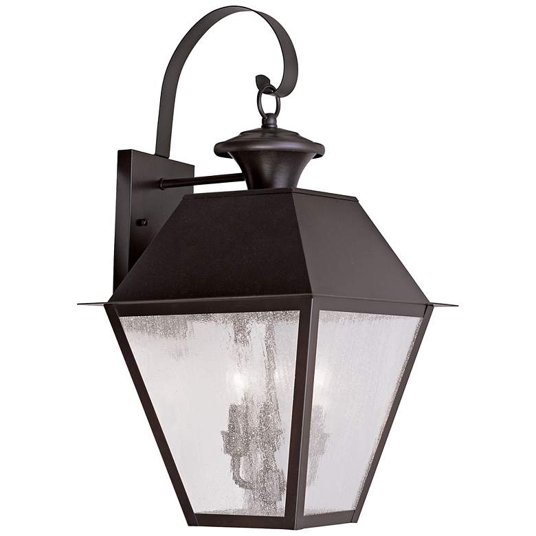 Image 1 3 Light Bronze Outdoor Wall Lantern