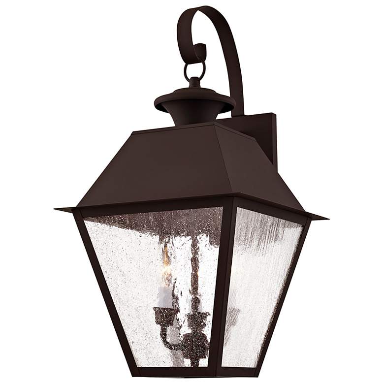 Image 7 3 Light Bronze Outdoor Wall Lantern more views