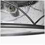 4_3-Light Brushed Aged Silver Ceiling Lamp with Seeded Glass more views