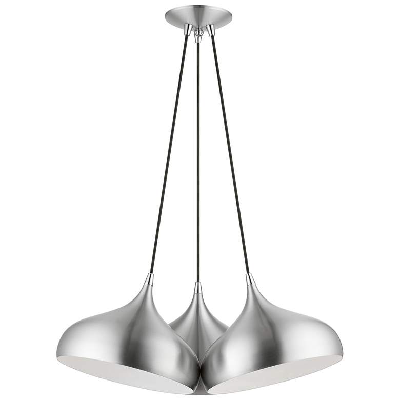 Image 1 3 Light Brushed Aluminum Cluster Pendant