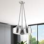 1_3 Light Brushed Aluminum Cluster Pendant
